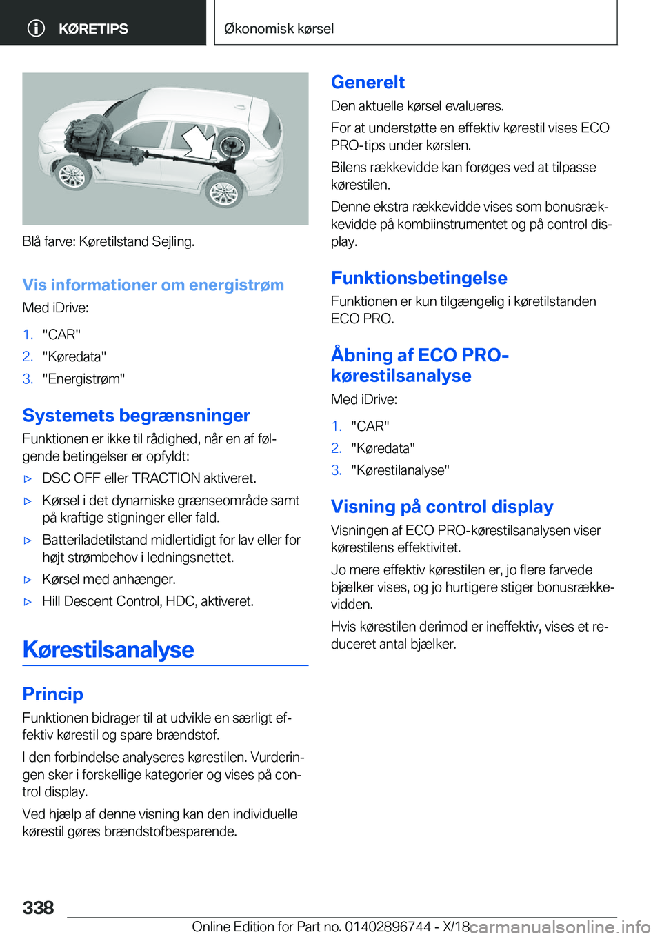BMW X5 2019  InstruktionsbØger (in Danish) �B�l�å��f�a�r�v�e�:��K�