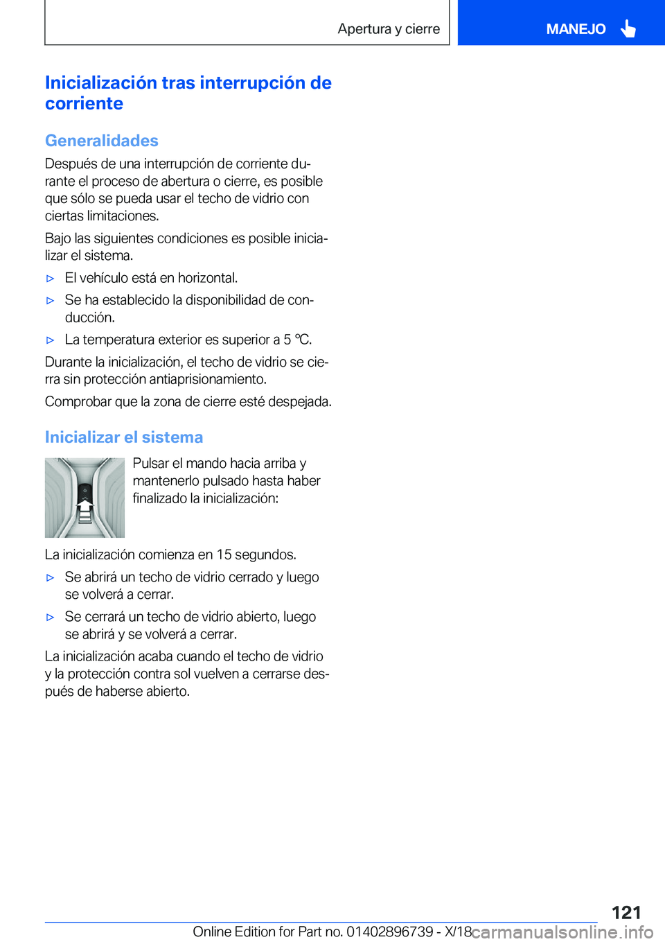 BMW X5 2019  Manuales de Empleo (in Spanish) �I�n�i�c�i�a�l�i�z�a�c�i�