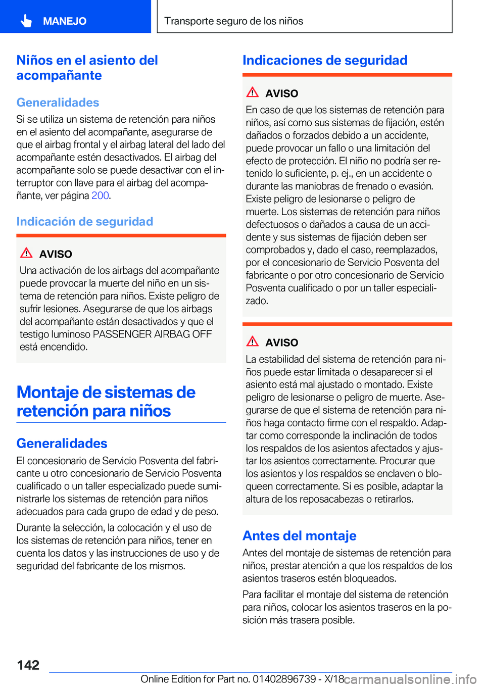 BMW X5 2019  Manuales de Empleo (in Spanish) �N�i�
