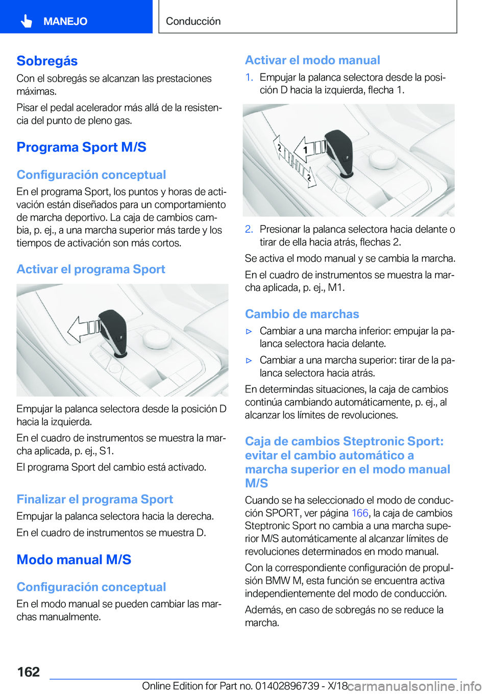 BMW X5 2019  Manuales de Empleo (in Spanish) �S�o�b�r�e�g�