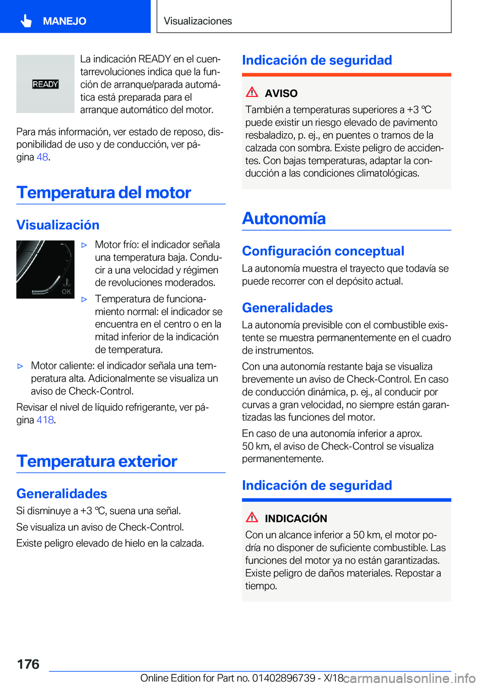 BMW X5 2019  Manuales de Empleo (in Spanish) �L�a��i�n�d�i�c�a�c�i�