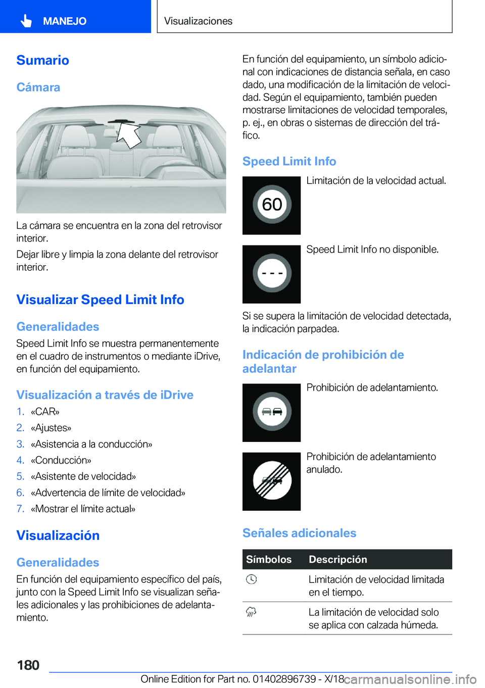 BMW X5 2019  Manuales de Empleo (in Spanish) �S�u�m�a�r�i�o�C�
