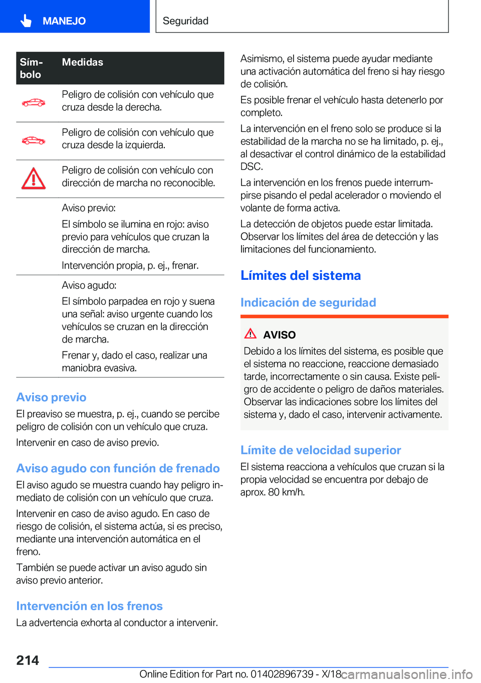 BMW X5 2019  Manuales de Empleo (in Spanish) �S�