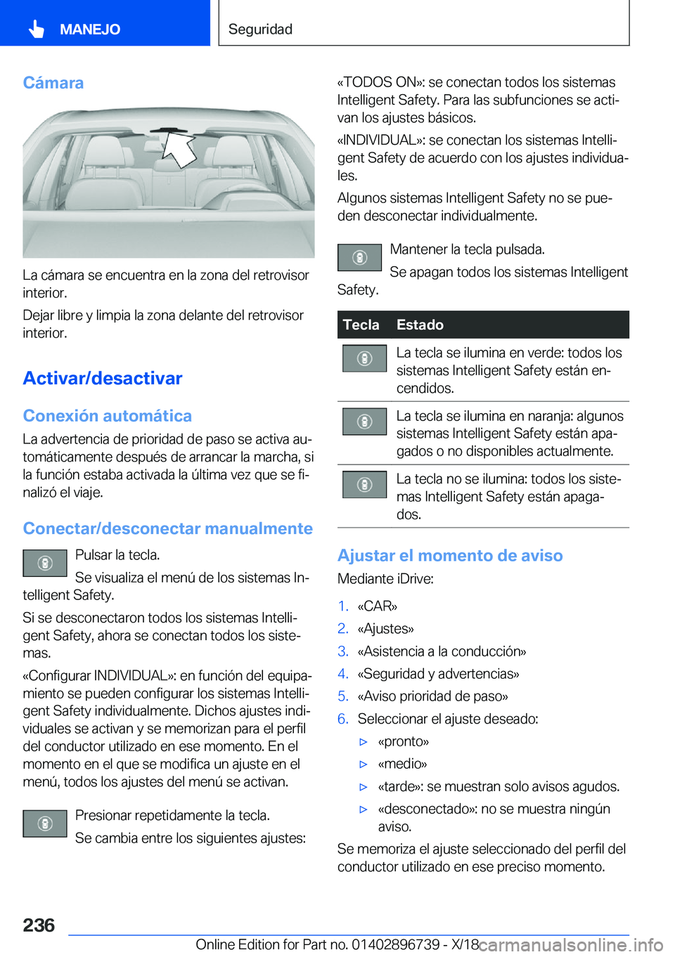 BMW X5 2019  Manuales de Empleo (in Spanish) �C�