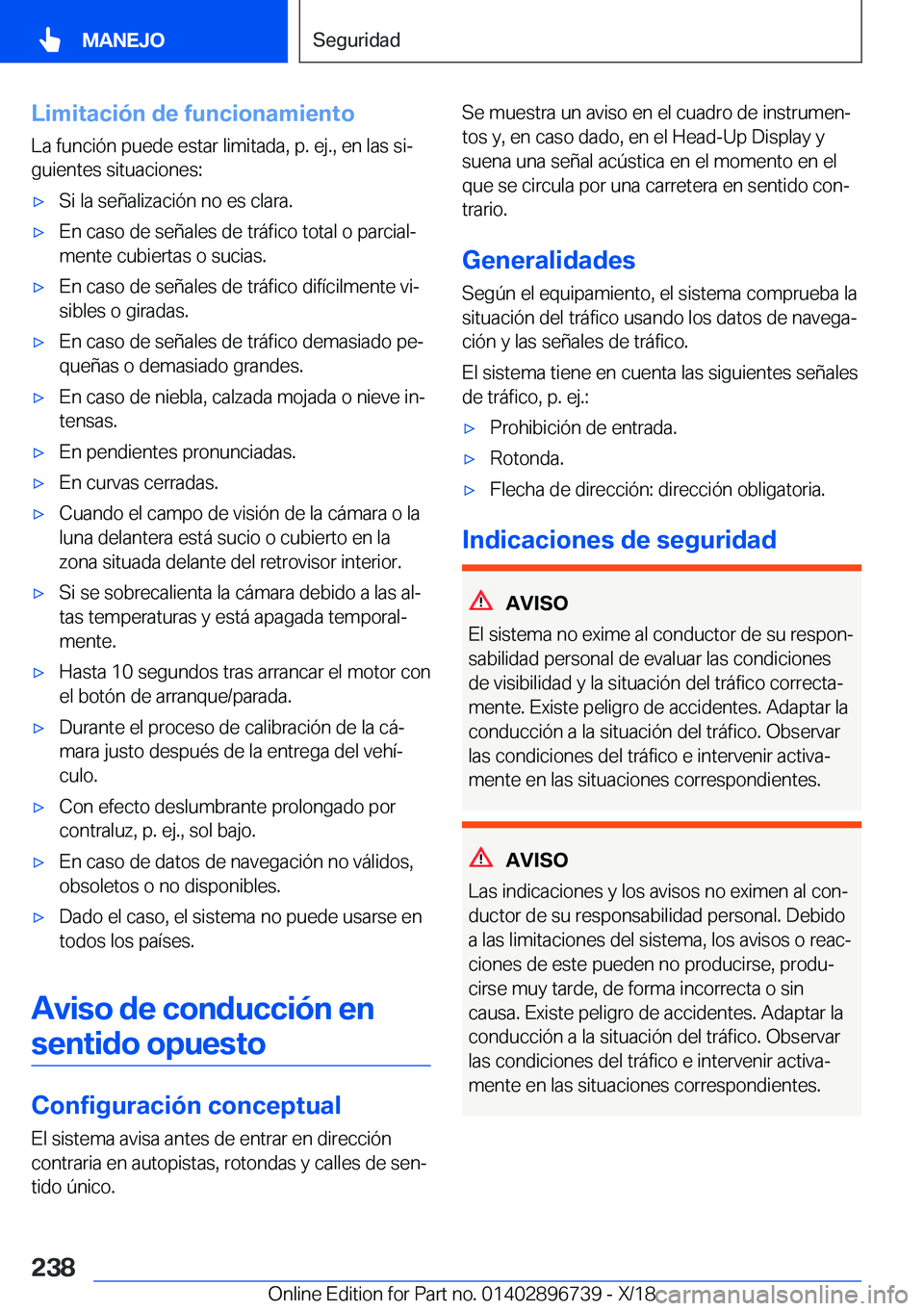 BMW X5 2019  Manuales de Empleo (in Spanish) �L�i�m�i�t�a�c�i�