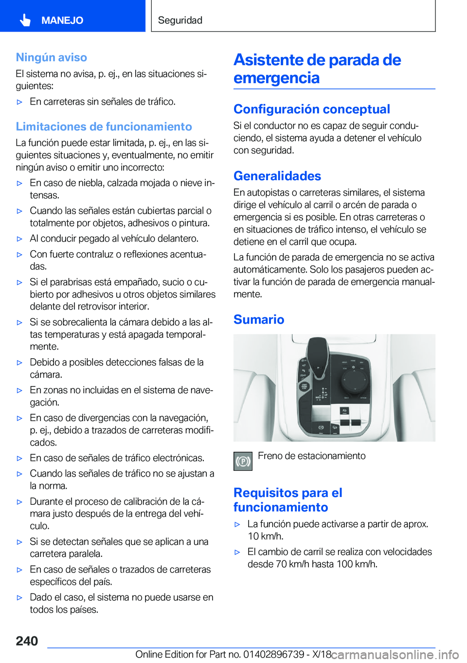 BMW X5 2019  Manuales de Empleo (in Spanish) �N�i�n�g�