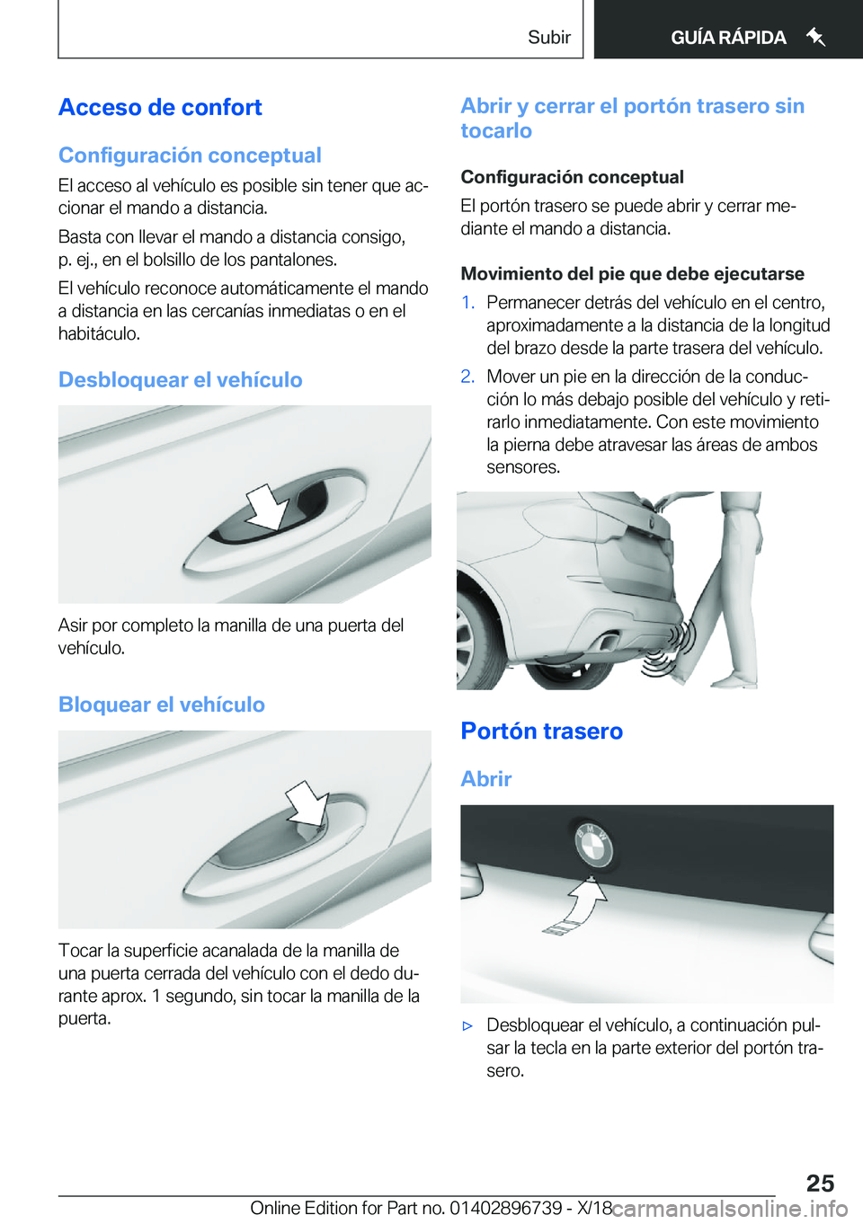 BMW X5 2019  Manuales de Empleo (in Spanish) �A�c�c�e�s�o��d�e��c�o�n�f�o�r�t
�C�o�n�f�i�g�u�r�a�c�i�