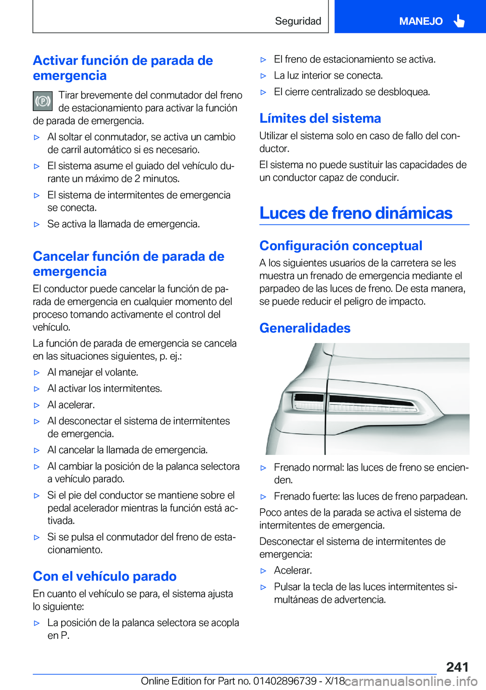 BMW X5 2019  Manuales de Empleo (in Spanish) �A�c�t�i�v�a�r��f�u�n�c�i�