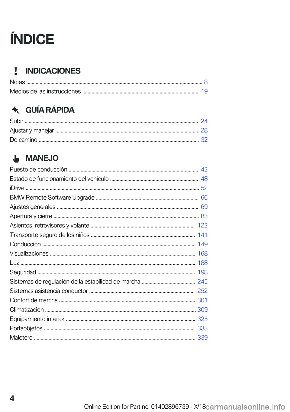 BMW X5 2019  Manuales de Empleo (in Spanish) �