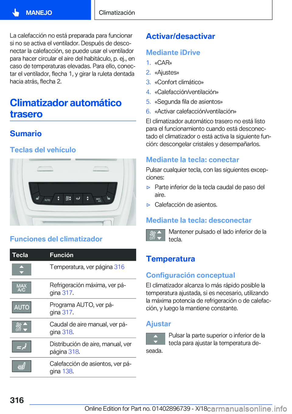 BMW X5 2019  Manuales de Empleo (in Spanish) �L�a��c�a�l�e�f�a�c�c�i�