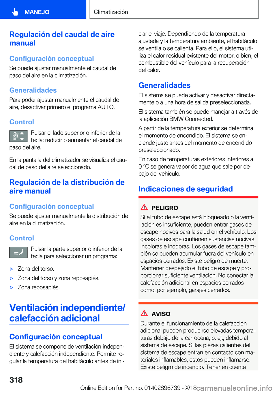 BMW X5 2019  Manuales de Empleo (in Spanish) �R�e�g�u�l�a�c�i�