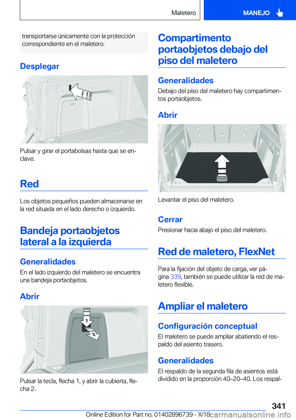 BMW X5 2019  Manuales de Empleo (in Spanish) �t�r�a�n�s�p�o�r�t�a�r�s�e��