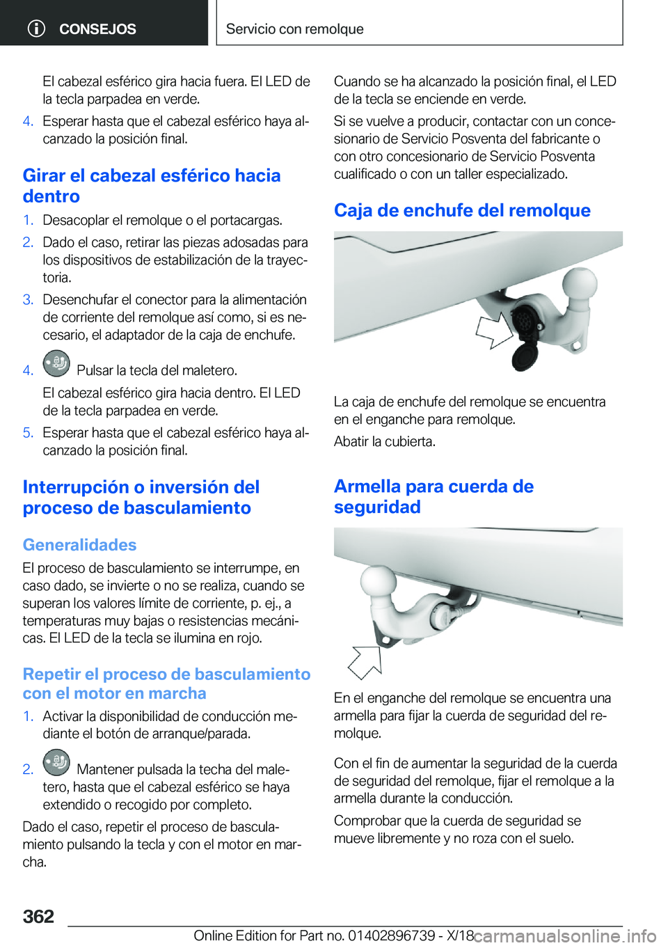 BMW X5 2019  Manuales de Empleo (in Spanish) �E�l��c�a�b�e�z�a�l��e�s�f�