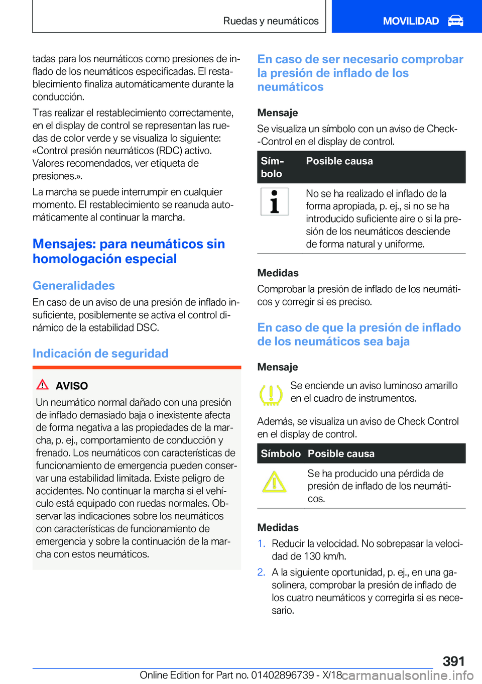 BMW X5 2019  Manuales de Empleo (in Spanish) �t�a�d�a�s��p�a�r�a��l�o�s��n�e�u�m�
