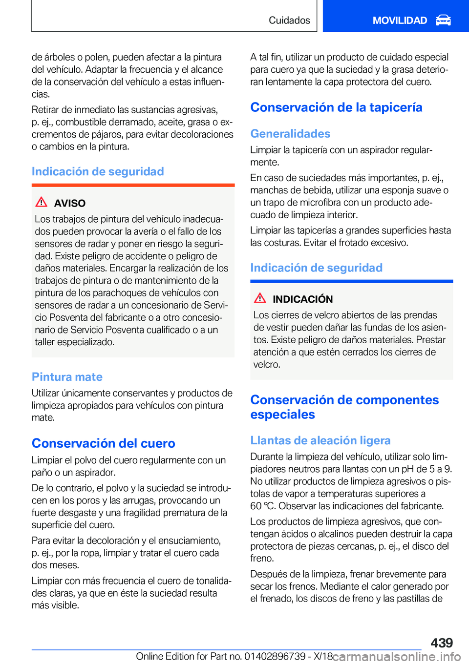 BMW X5 2019  Manuales de Empleo (in Spanish) �d�e��
