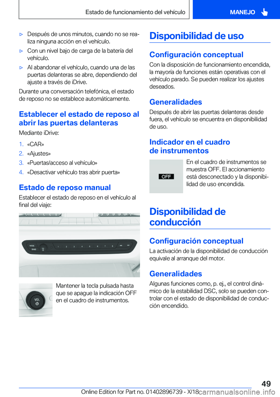 BMW X5 2019  Manuales de Empleo (in Spanish) x�D�e�s�p�u�