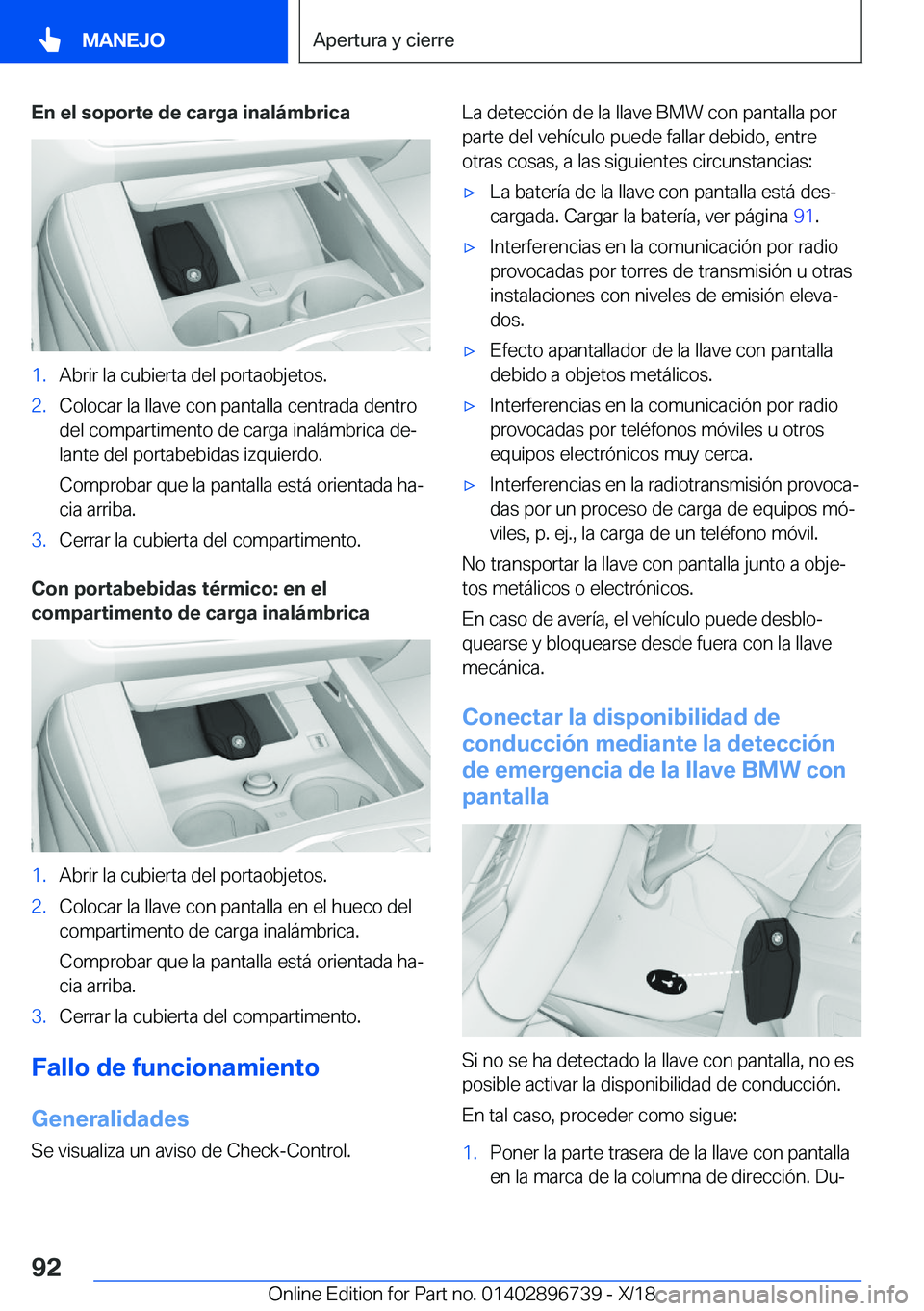 BMW X5 2019  Manuales de Empleo (in Spanish) �E�n��e�l��s�o�p�o�r�t�e��d�e��c�a�r�g�a��i�n�a�l�