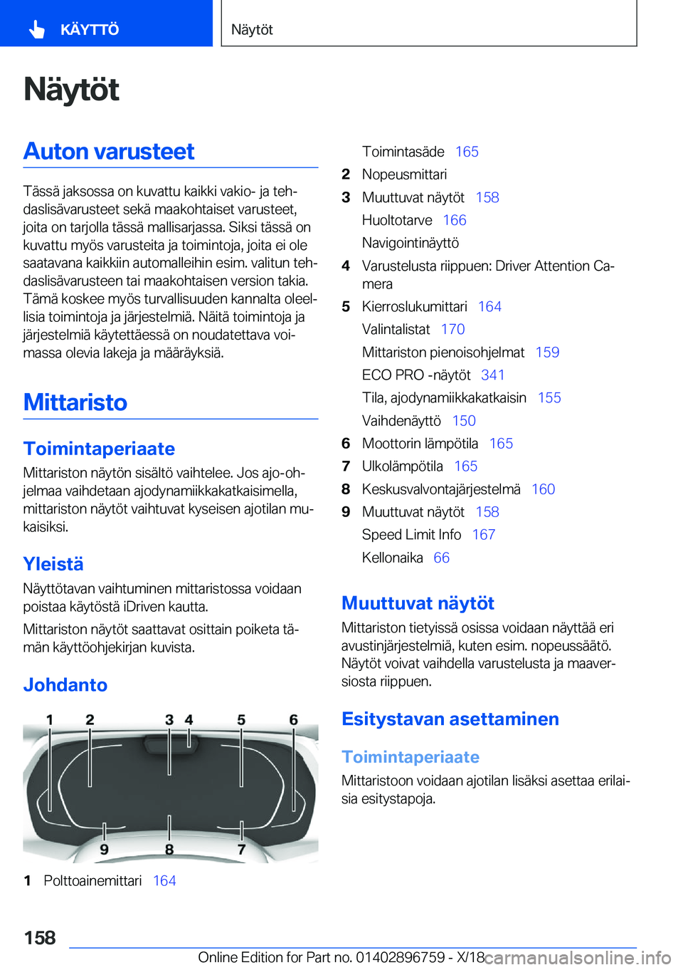 BMW X5 2019  Omistajan Käsikirja (in Finnish) �N�