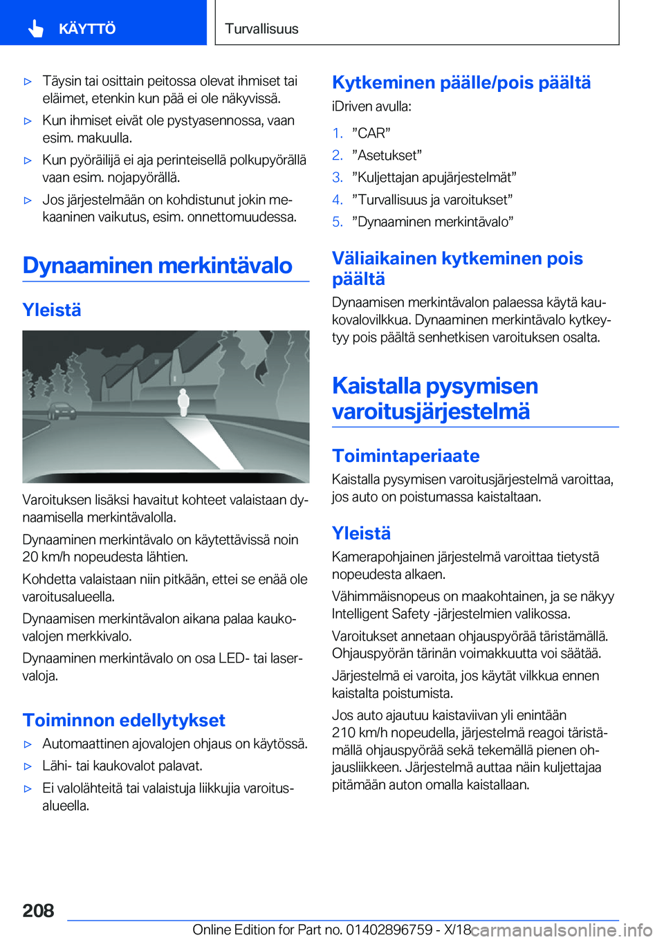 BMW X5 2019  Omistajan Käsikirja (in Finnish) 'x�T�