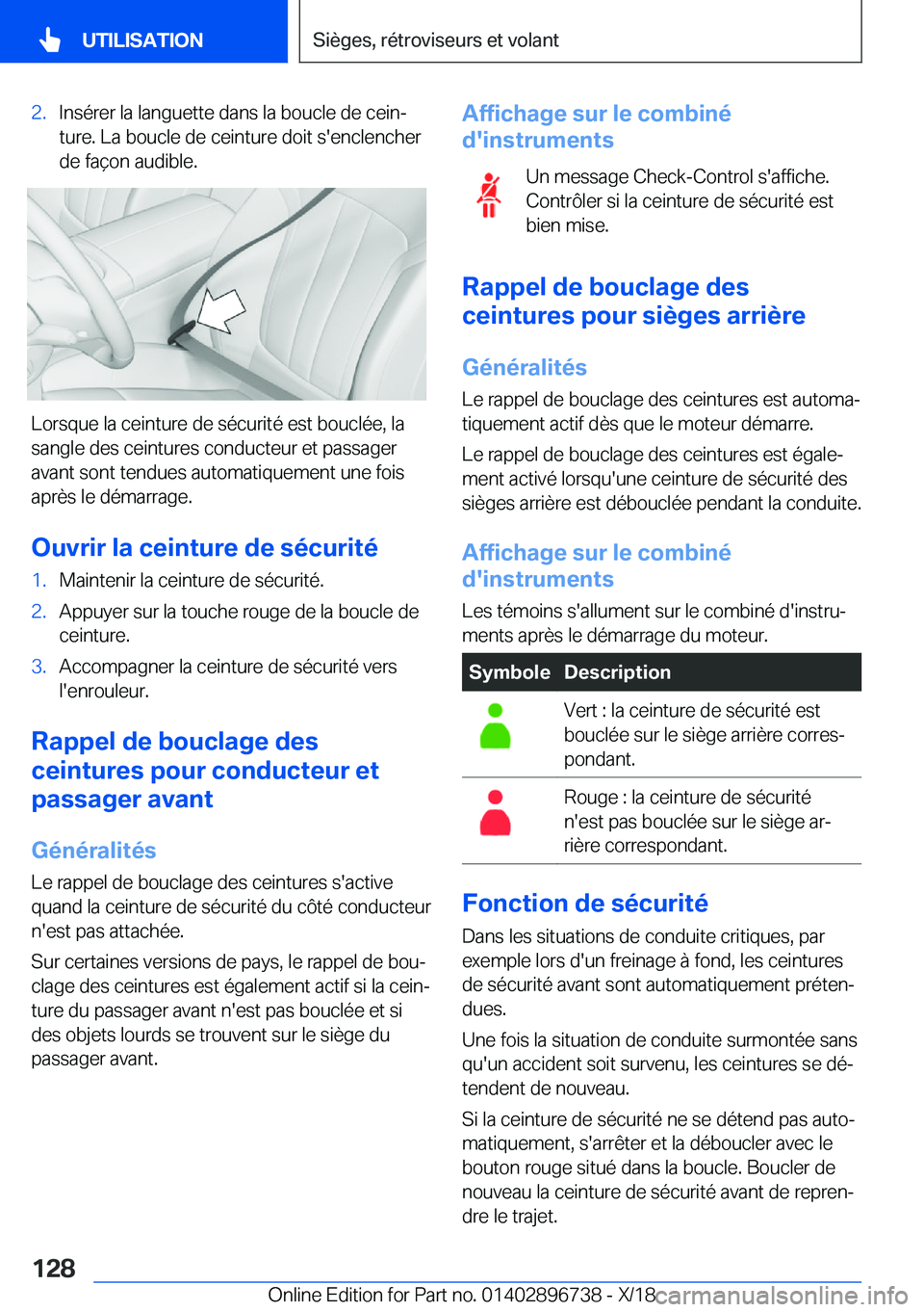 BMW X5 2019  Notices Demploi (in French) �2�.�I�n�s�é�r�e�r��l�a��l�a�n�g�u�e�t�t�e��d�a�n�s��l�a��b�o�u�c�l�e��d�e��c�e�i�nj
�t�u�r�e�.��L�a��b�o�u�c�l�e��d�e��c�e�i�n�t�u�r�e��d�o�i�t��s�'�e�n�c�l�e�n�c�h�e�r �d�e��f�a�