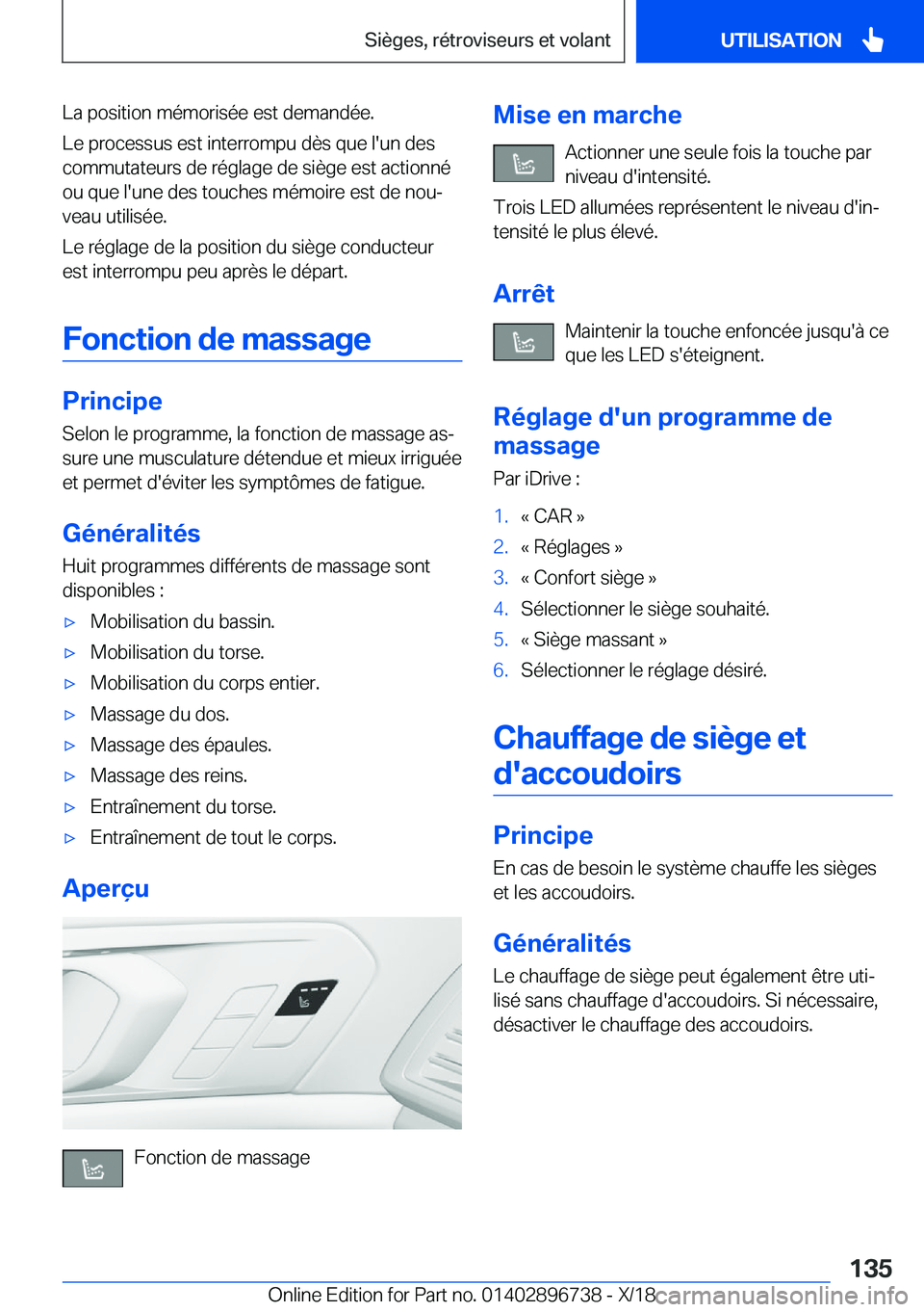 BMW X5 2019  Notices Demploi (in French) �L�a��p�o�s�i�t�i�o�n��m�é�m�o�r�i�s�é�e��e�s�t��d�e�m�a�n�d�é�e�.
�L�e��p�r�o�c�e�s�s�u�s��e�s�t��i�n�t�e�r�r�o�m�p�u��d�è�s��q�u�e��l�'�u�n��d�e�s
�c�o�m�m�u�t�a�t�e�u�r�s��d�e�