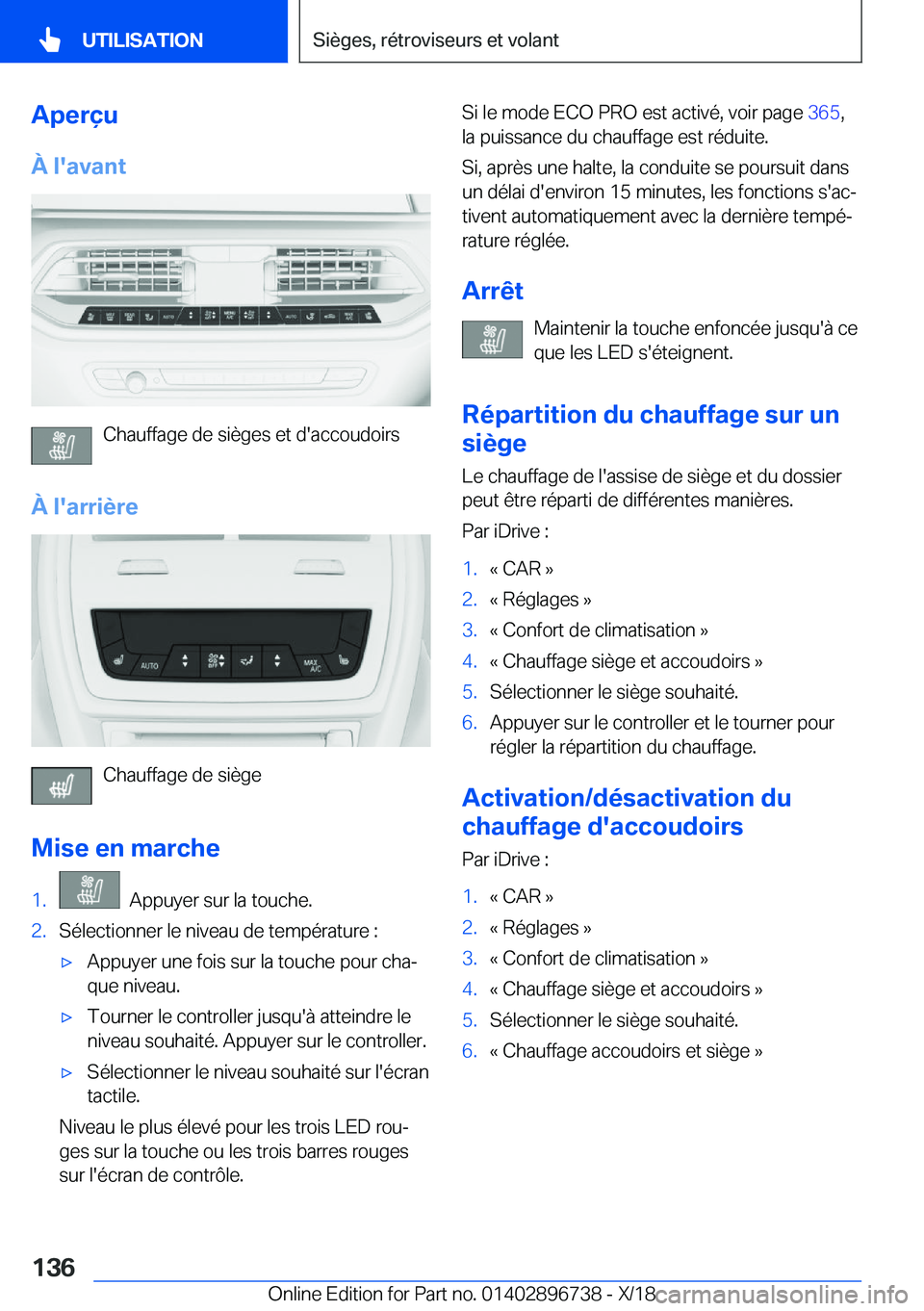 BMW X5 2019  Notices Demploi (in French) �A�p�e�r�ç�u
�