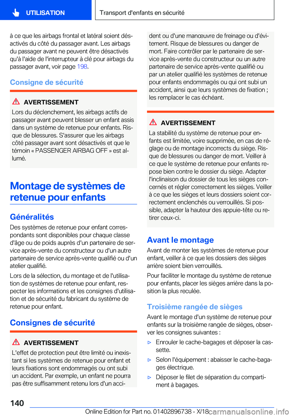 BMW X5 2019  Notices Demploi (in French) �