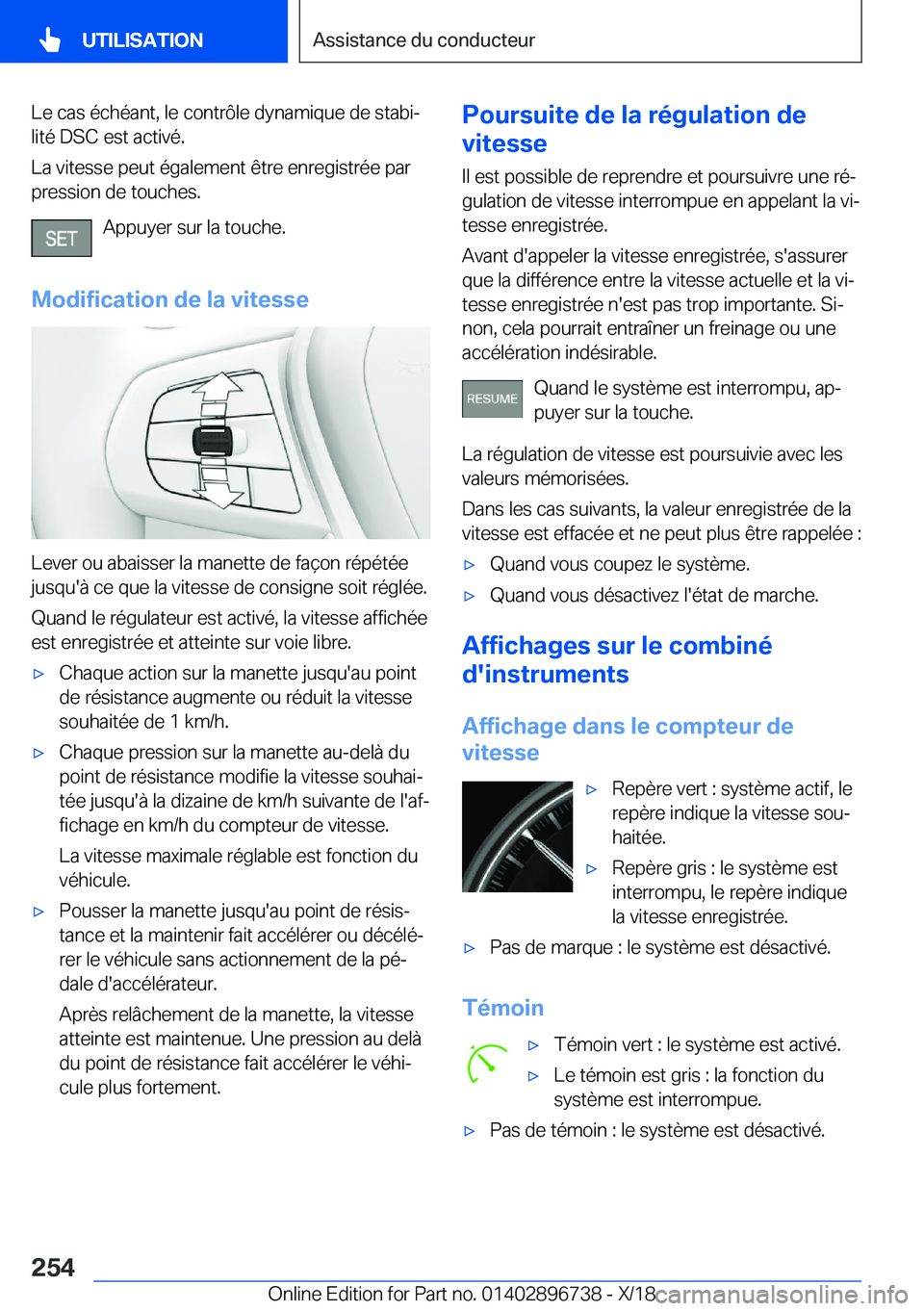 BMW X5 2019  Notices Demploi (in French) �L�e��c�a�s��é�c�h�é�a�n�t�,��l�e��c�o�n�t�r�