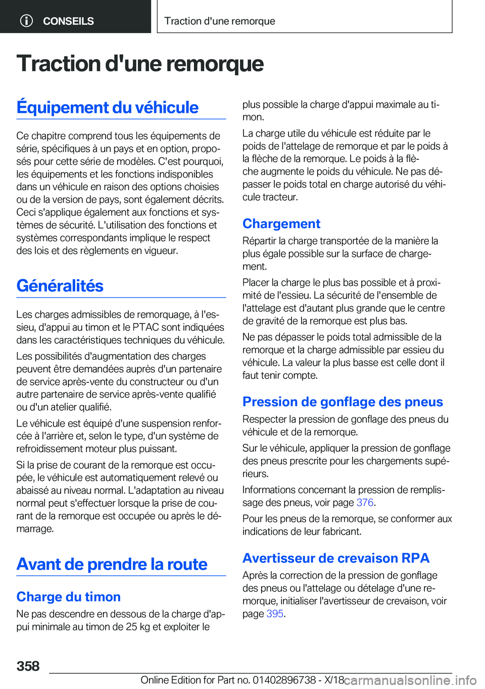 BMW X5 2019  Notices Demploi (in French) �T�r�a�c�t�i�o�n��d�'�u�n�e��r�e�m�o�r�q�u�e�