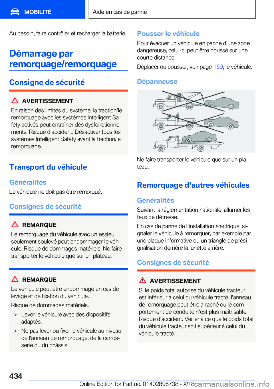 BMW X5 2019  Notices Demploi (in French) �A�u��b�e�s�o�i�n�,��f�a�i�r�e��c�o�n�t�r�