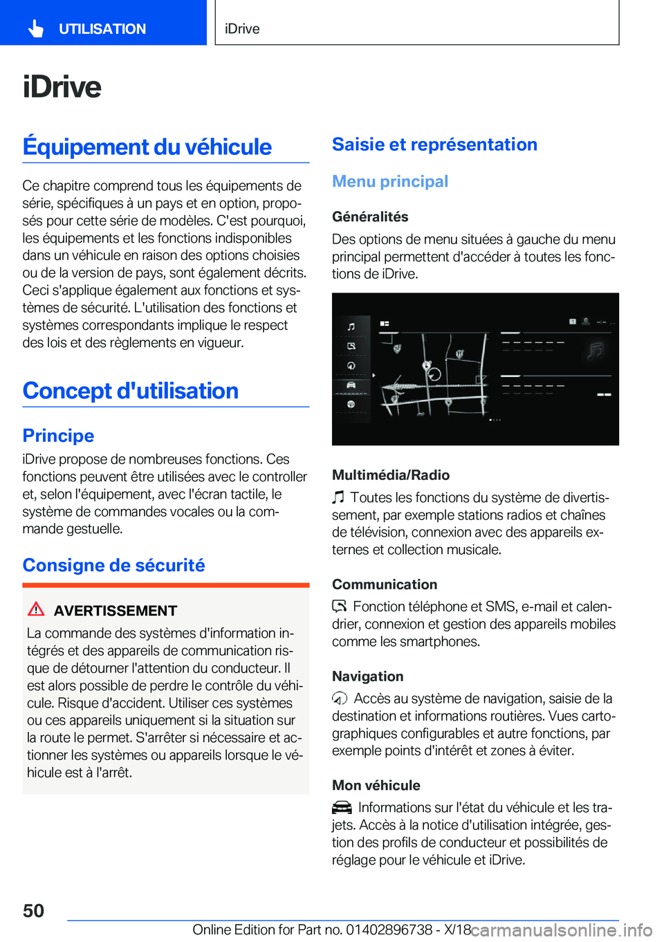 BMW X5 2019  Notices Demploi (in French) �i�D�r�i�v�e�