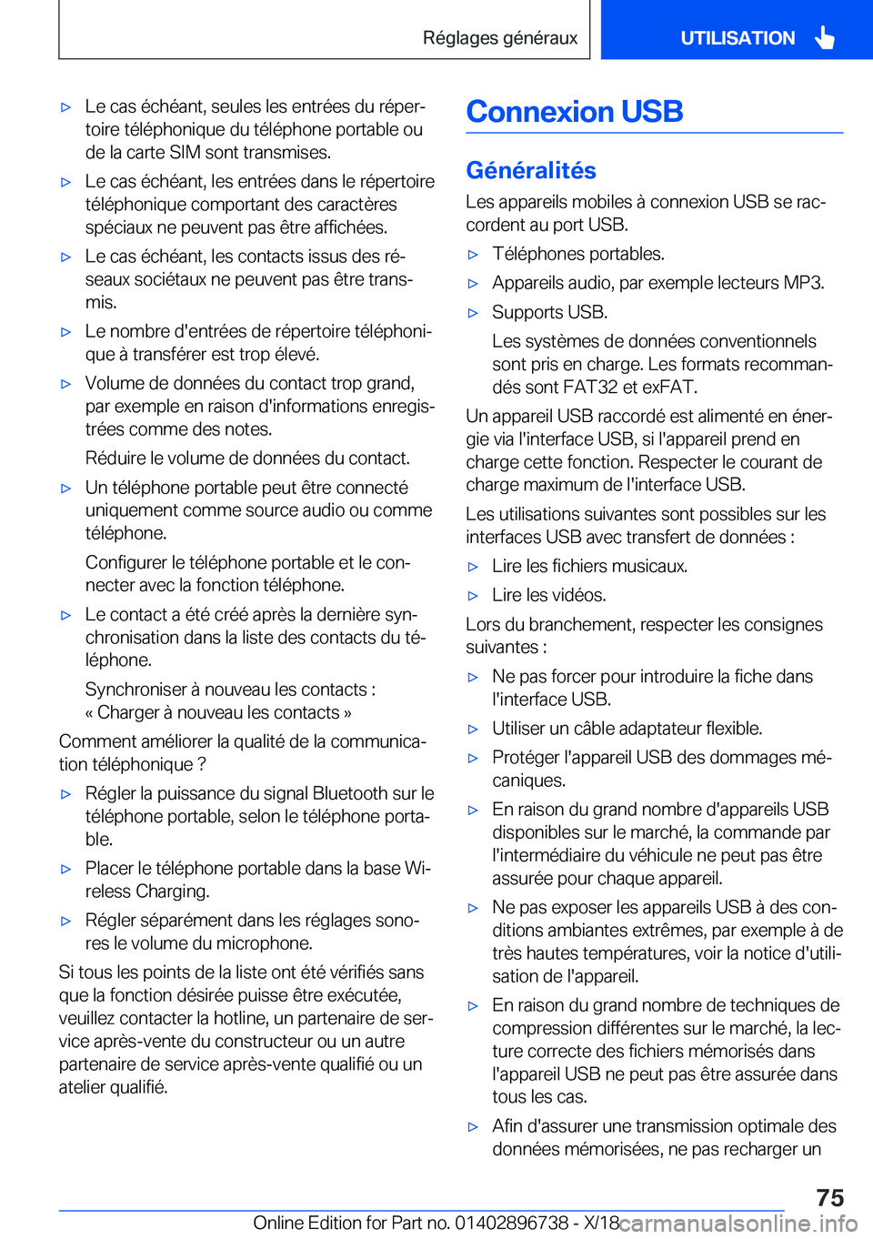 BMW X5 2019  Notices Demploi (in French) 'x�L�e��c�a�s��é�c�h�é�a�n�t�,��s�e�u�l�e�s��l�e�s��e�n�t�r�é�e�s��d�u��r�é�p�e�rj
�t�o�i�r�e��t�é�l�é�p�h�o�n�i�q�u�e��d�u��t�é�l�é�p�h�o�n�e��p�o�r�t�a�b�l�e��o�u �d�e��l�a