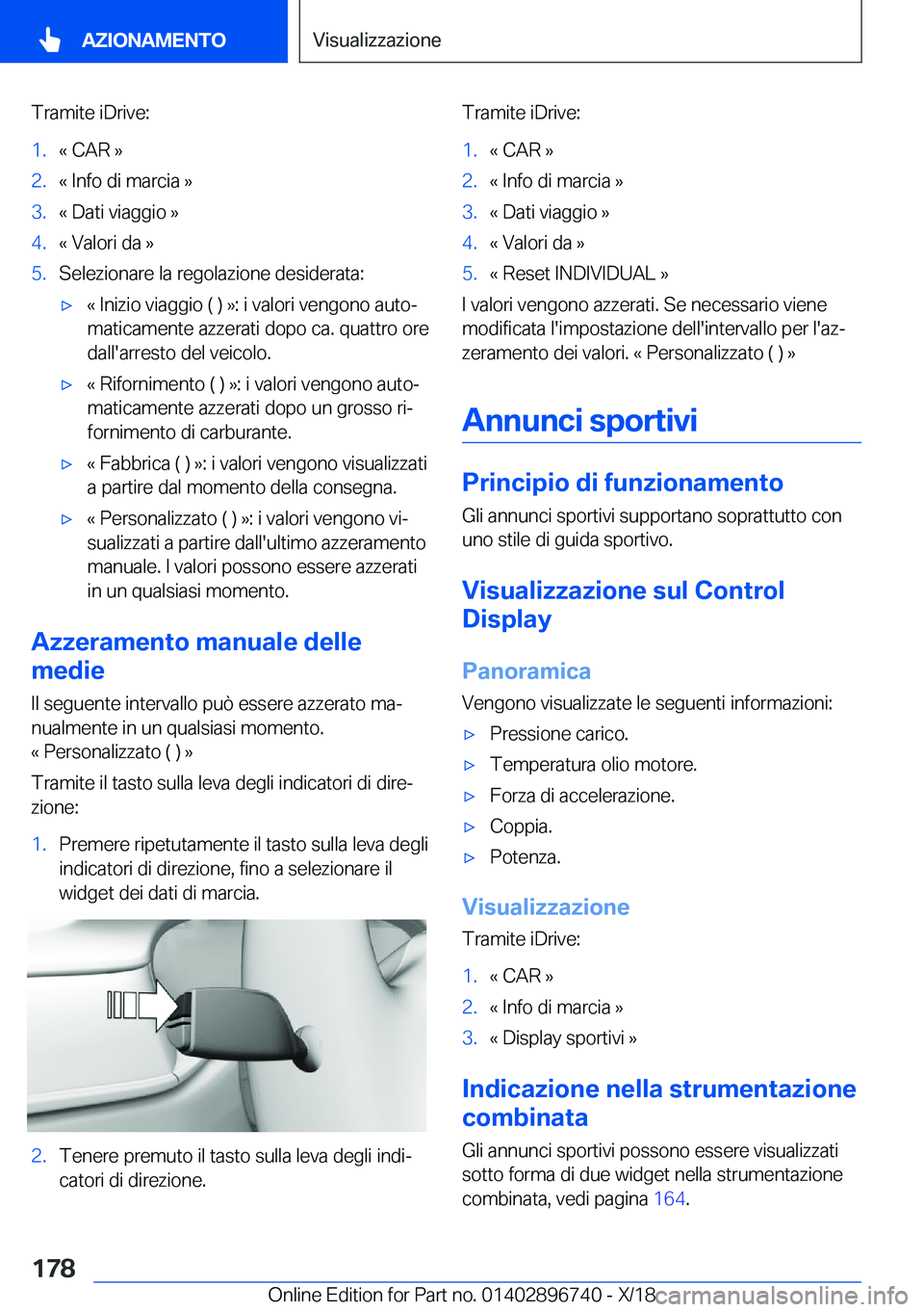 BMW X5 2019  Libretti Di Uso E manutenzione (in Italian) �T�r�a�m�i�t�e��i�D�r�i�v�e�:�1�.�«��C�A�R��{�2�.�«��I�n�f�o��d�i��m�a�r�c�i�a��{�3�.�«��D�a�t�i��v�i�a�g�g�i�o��{�4�.�«��V�a�l�o�r�i��d�a��{�5�.�S�e�l�e�z�i�o�n�a�r�e��l�a��r�e�g�o