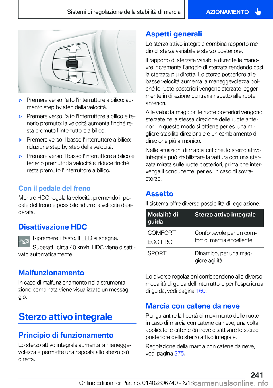 BMW X5 2019  Libretti Di Uso E manutenzione (in Italian) 'x�P�r�e�m�e�r�e��v�e�r�s�o��l�'�a�l�t�o��l�'�i�n�t�e�r�r�u�t�t�o�r�e��a��b�i�l�i�c�o�:��a�uª
�m�e�n�t�o��s�t�e�p��b�y��s�t�e�p��d�e�l�l�a��v�e�l�o�c�i�t�
