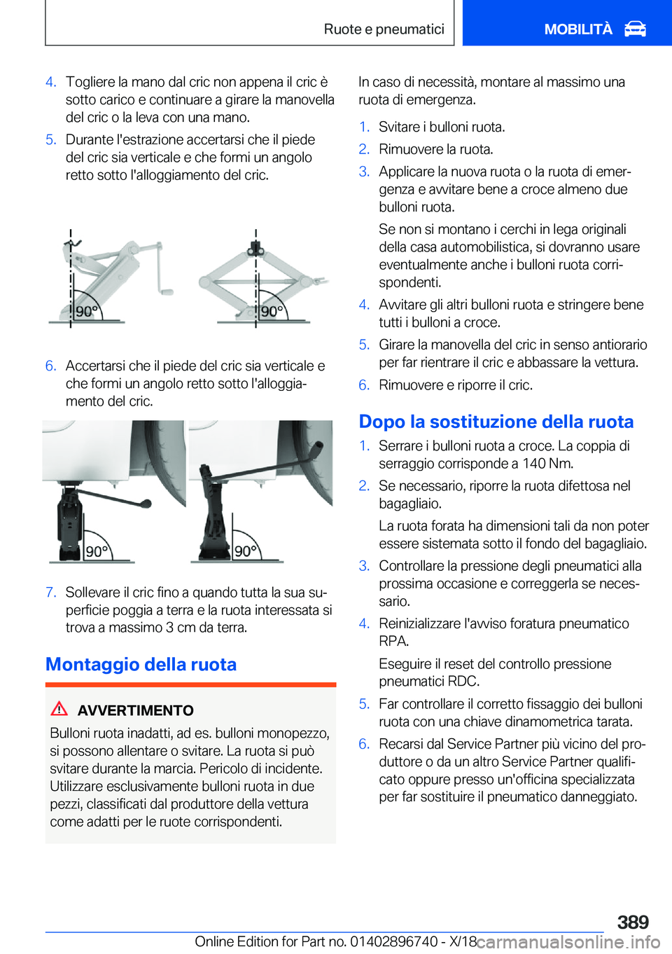 BMW X5 2019  Libretti Di Uso E manutenzione (in Italian) �4�.�T�o�g�l�i�e�r�e��l�a��m�a�n�o��d�a�l��c�r�i�c��n�o�n��a�p�p�e�n�a��i�l��c�r�i�c��è
�s�o�t�t�o��c�a�r�i�c�o��e��c�o�n�t�i�n�u�a�r�e��a��g�i�r�a�r�e��l�a��m�a�n�o�v�e�l�l�a �d�e�l�