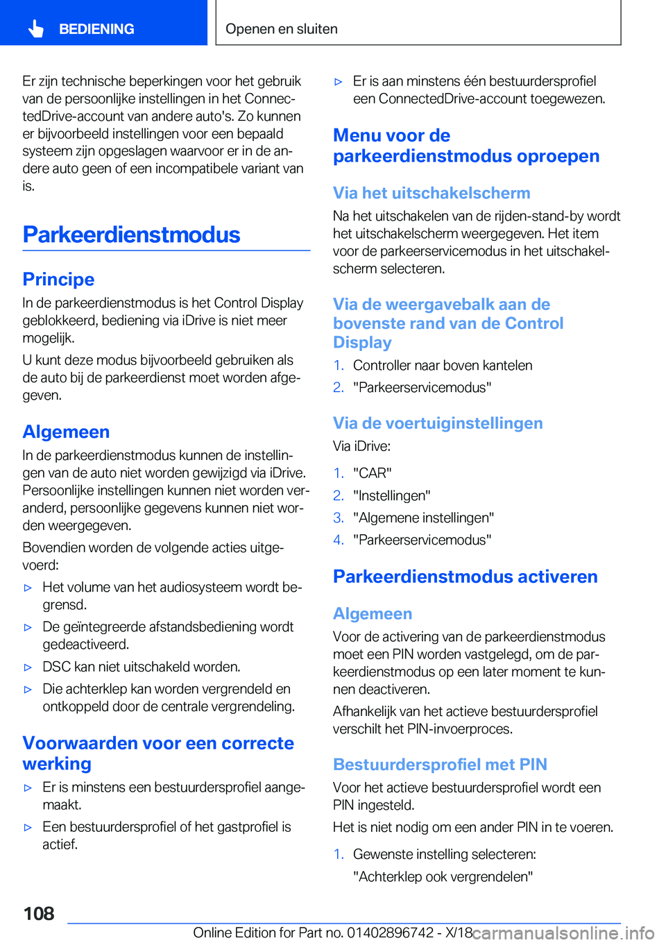 BMW X5 2019  Instructieboekjes (in Dutch) �E�r��z�i�j�n��t�e�c�h�n�i�s�c�h�e��b�e�p�e�r�k�i�n�g�e�n��v�o�o�r��h�e�t��g�e�b�r�u�i�k
�v�a�n��d�e��p�e�r�s�o�o�n�l�i�j�k�e��i�n�s�t�e�l�l�i�n�g�e�n��i�n��h�e�t��C�o�n�n�e�cj
�t�e�d�D�r