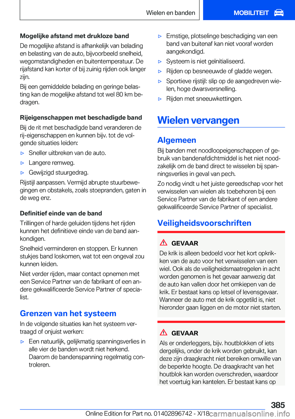 BMW X5 2019  Instructieboekjes (in Dutch) �M�o�g�e�l�i�j�k�e��a�f�s�t�a�n�d��m�e�t��d�r�u�k�l�o�z�e��b�a�n�d
�D�e��m�o�g�e�l�i�j�k�e��a�f�s�t�a�n�d��i�s��a�f�h�a�n�k�e�l�i�j�k��v�a�n��b�e�l�a�d�i�n�g �e�n��b�e�l�a�s�t�i�n�g��v�a�n