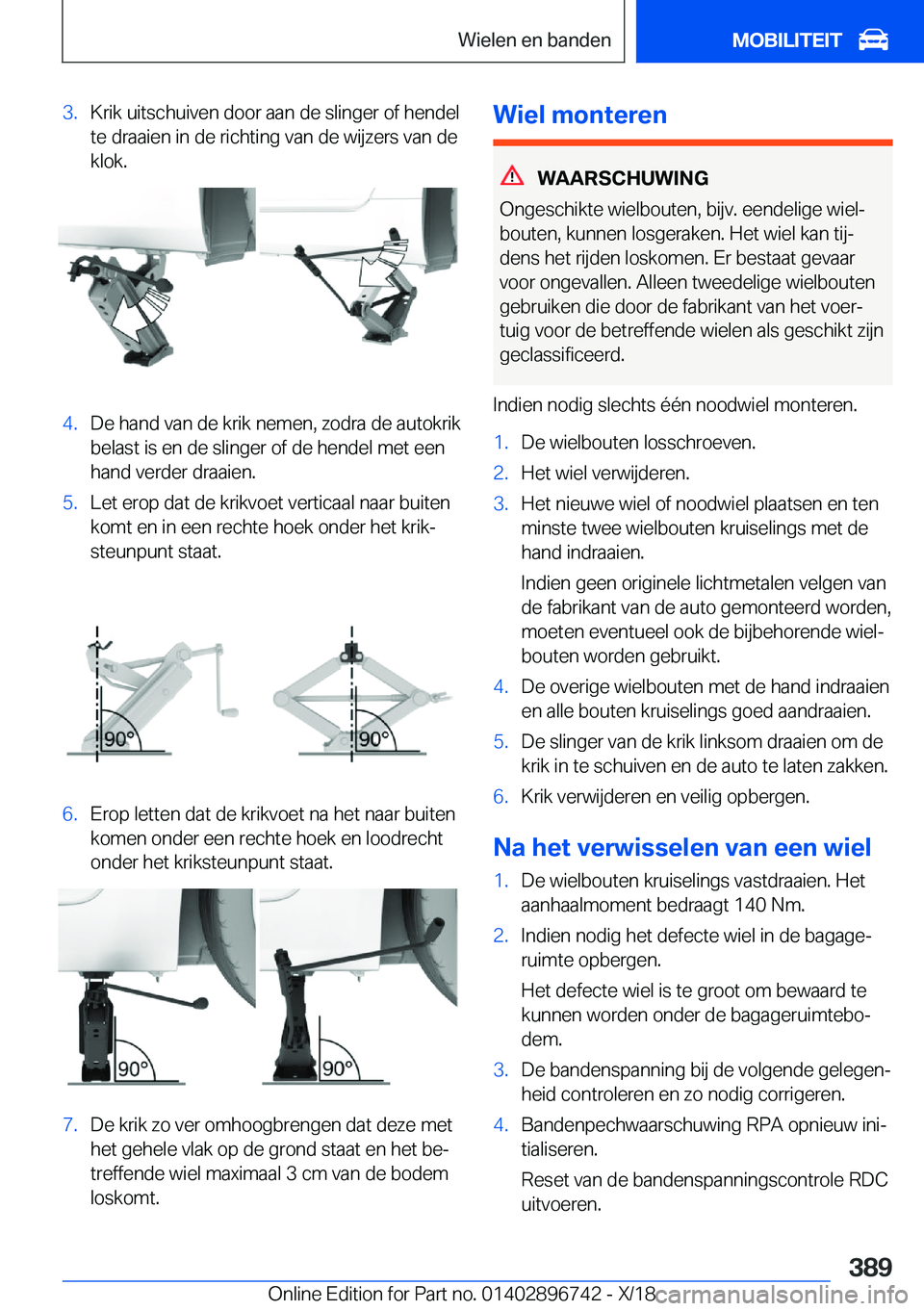 BMW X5 2019  Instructieboekjes (in Dutch) �3�.�K�r�i�k��u�i�t�s�c�h�u�i�v�e�n��d�o�o�r��a�a�n��d�e��s�l�i�n�g�e�r��o�f��h�e�n�d�e�l
�t�e��d�r�a�a�i�e�n��i�n��d�e��r�i�c�h�t�i�n�g��v�a�n��d�e��w�i�j�z�e�r�s��v�a�n��d�e
�k�l�o�k