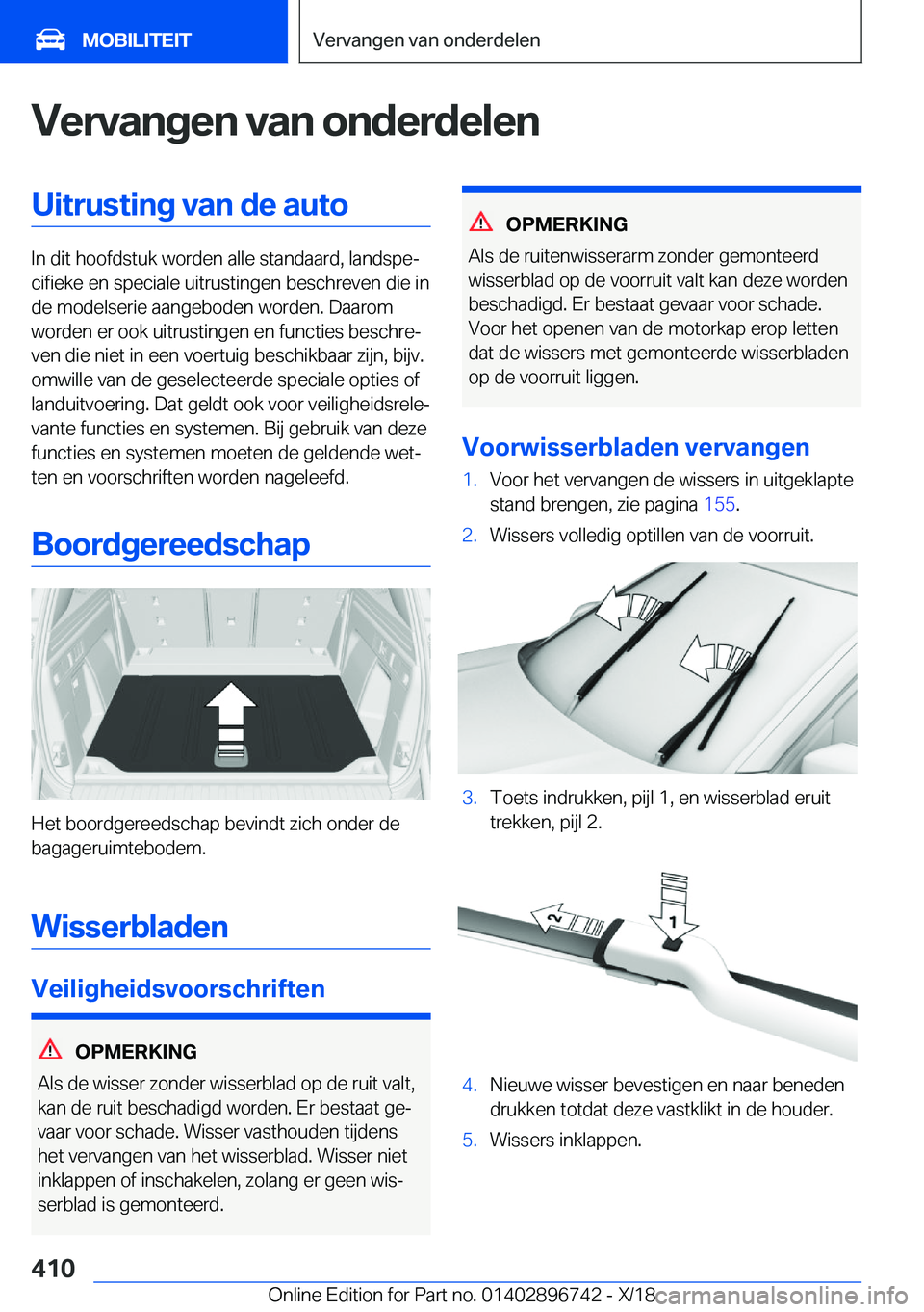 BMW X5 2019  Instructieboekjes (in Dutch) �V�e�r�v�a�n�g�e�n��v�a�n��o�n�d�e�r�d�e�l�e�n�U�i�t�r�u�s�t�i�n�g��v�a�n��d�e��a�u�t�o
�I�n��d�i�t��h�o�o�f�d�s�t�u�k��w�o�r�d�e�n��a�l�l�e��s�t�a�n�d�a�a�r�d�,��l�a�n�d�s�p�ej�c�i�f�i�e�