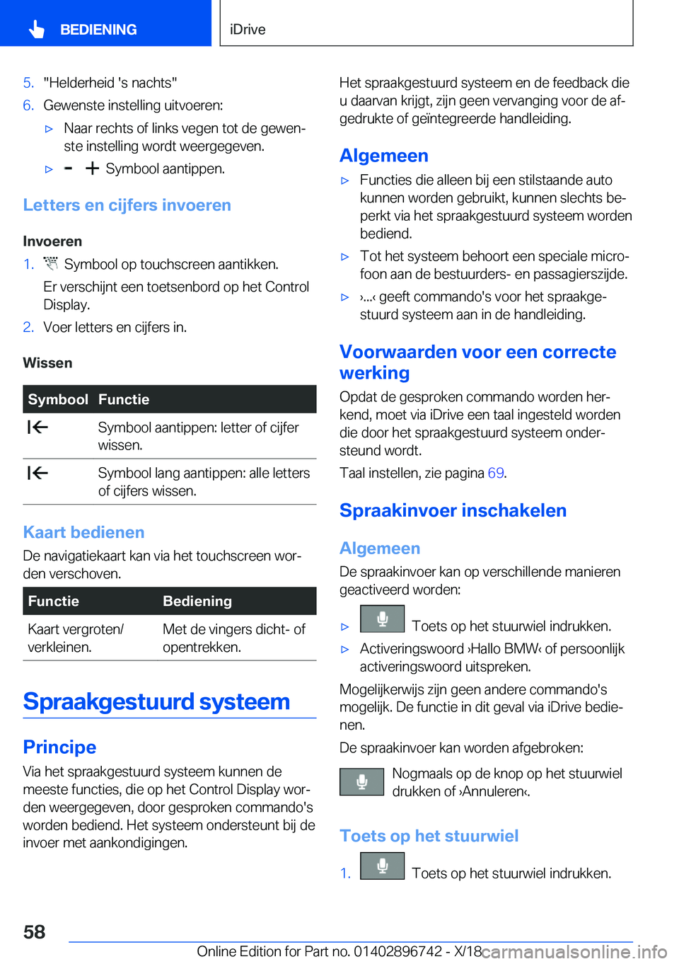 BMW X5 2019  Instructieboekjes (in Dutch) �5�.��H�e�l�d�e�r�h�e�i�d��'�s��n�a�c�h�t�s��6�.�G�e�w�e�n�s�t�e��i�n�s�t�e�l�l�i�n�g��u�i�t�v�o�e�r�e�n�:'x�N�a�a�r��r�e�c�h�t�s��o�f��l�i�n�k�s��v�e�g�e�n��t�o�t��d�e��g�e�w�e�n