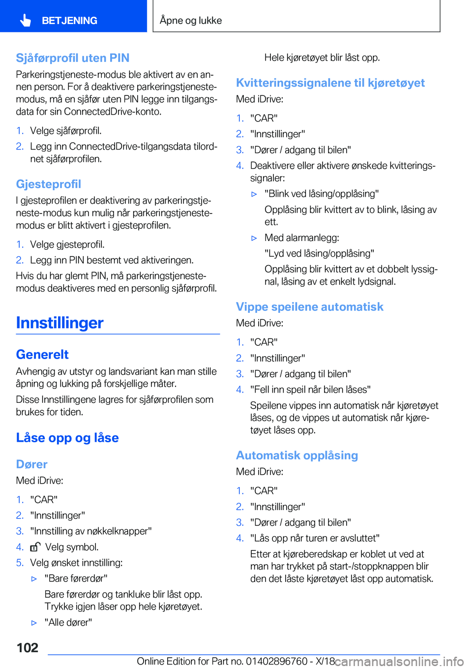 BMW X5 2019  InstruksjonsbØker (in Norwegian) �S�j�å�f�