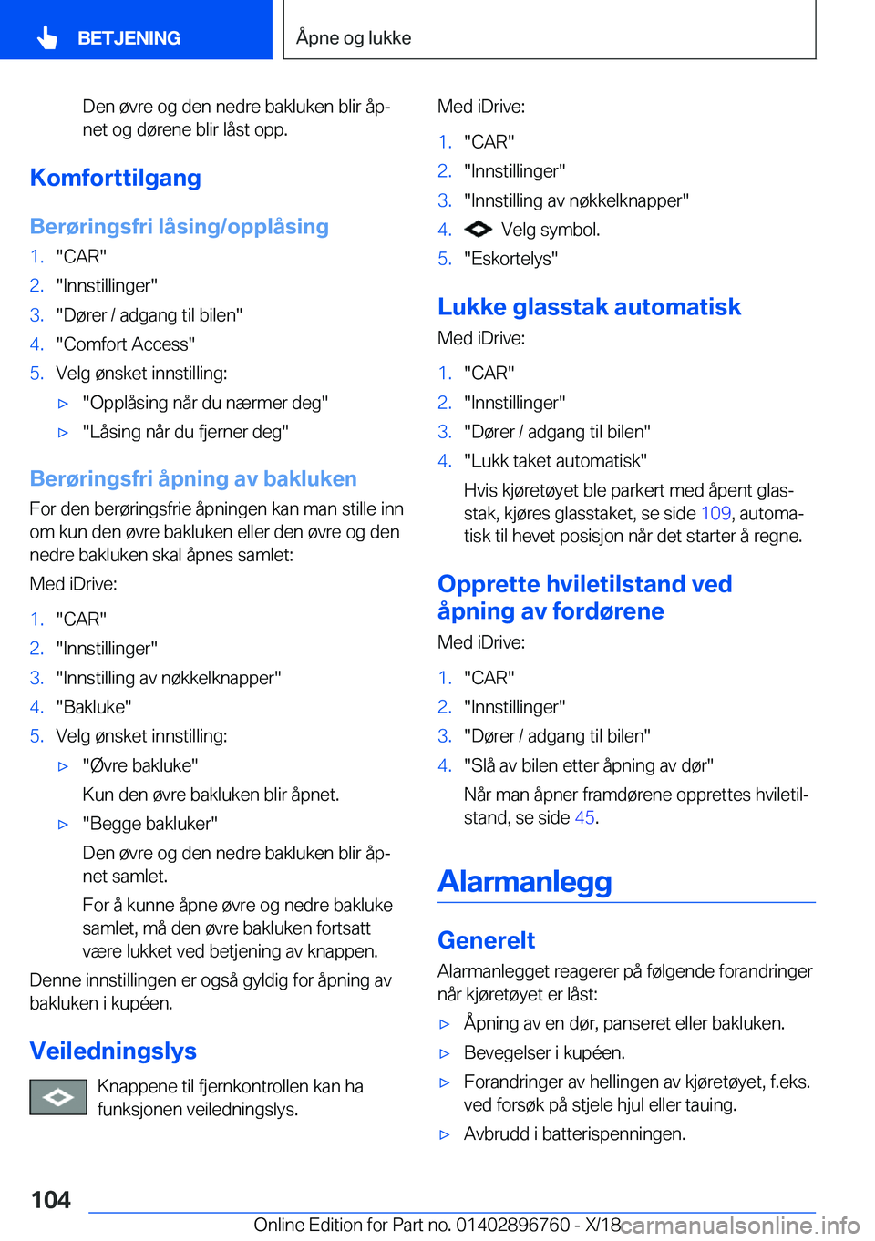 BMW X5 2019  InstruksjonsbØker (in Norwegian) �D�e�n��