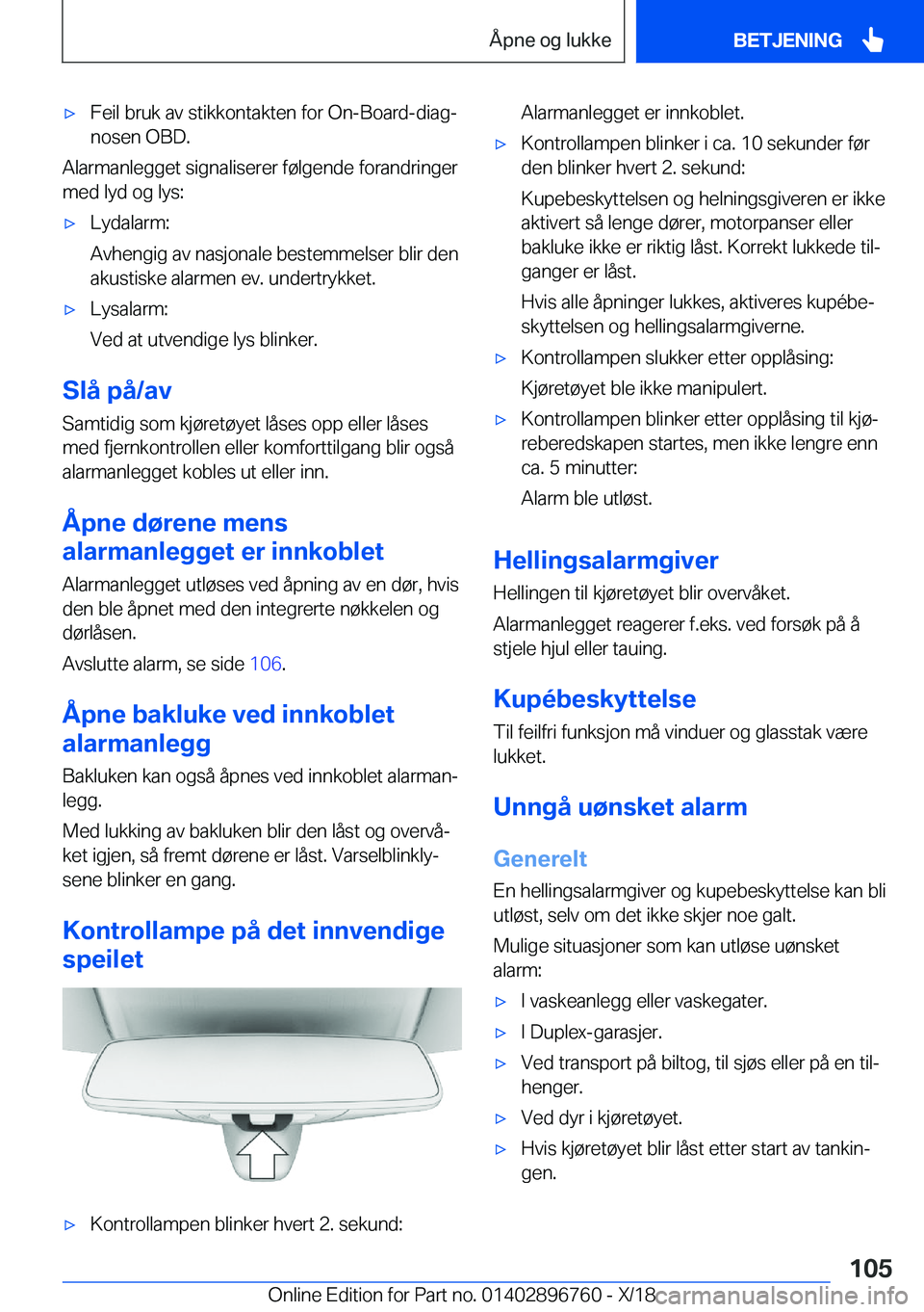 BMW X5 2019  InstruksjonsbØker (in Norwegian) x�F�e�i�l��b�r�u�k��a�v��s�t�i�k�k�o�n�t�a�k�t�e�n��f�o�r��O�n�-�B�o�a�r�d�-�d�i�a�gj�n�o�s�e�n��O�B�D�.
�A�l�a�r�m�a�n�l�e�g�g�e�t��s�i�g�n�a�l�i�s�e�r�e�r��f�