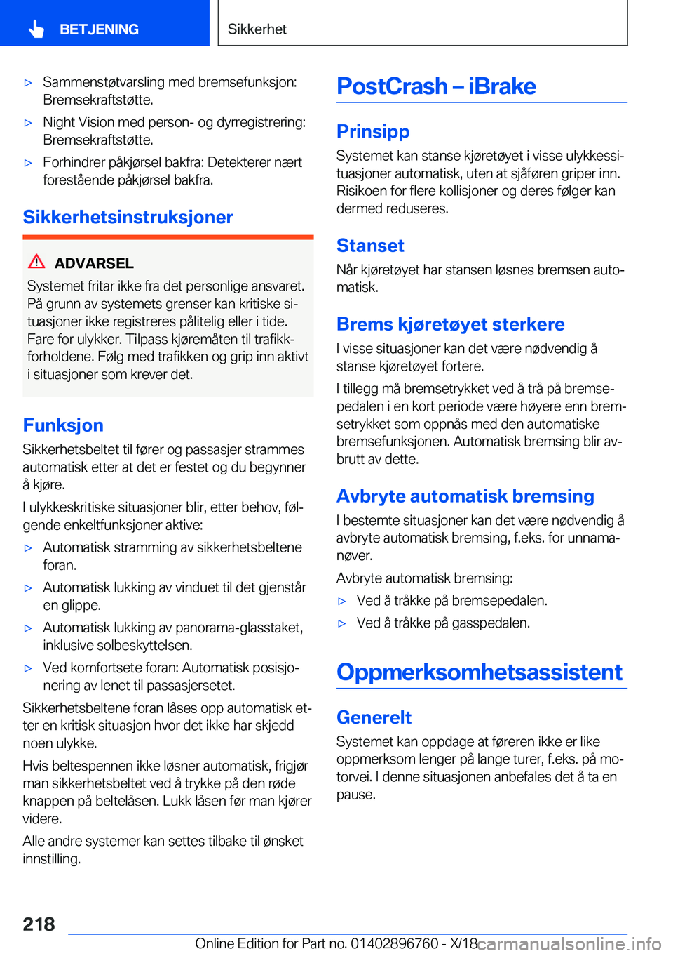 BMW X5 2019  InstruksjonsbØker (in Norwegian) x�S�a�m�m�e�n�s�t�