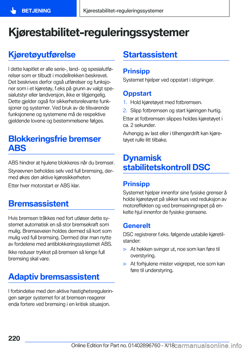 BMW X5 2019  InstruksjonsbØker (in Norwegian) �K�j�