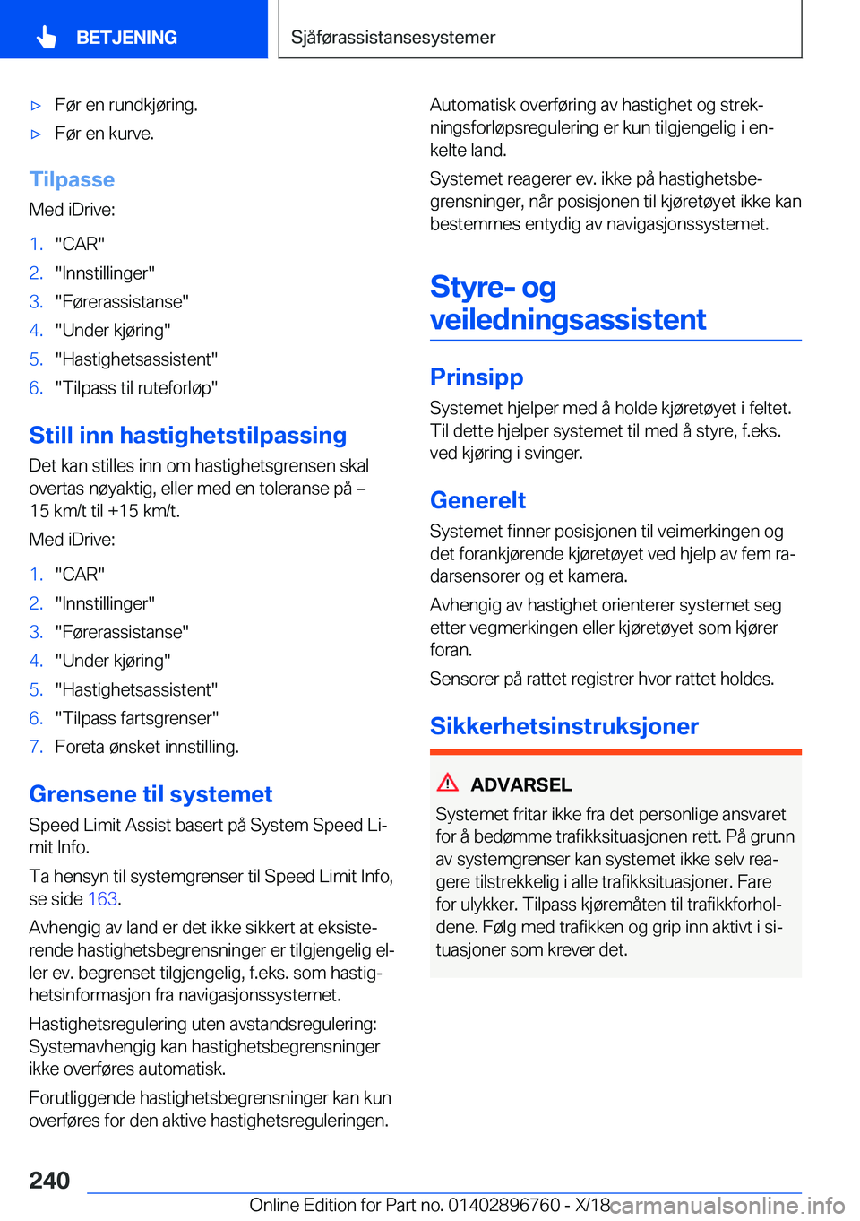 BMW X5 2019  InstruksjonsbØker (in Norwegian) x�F�