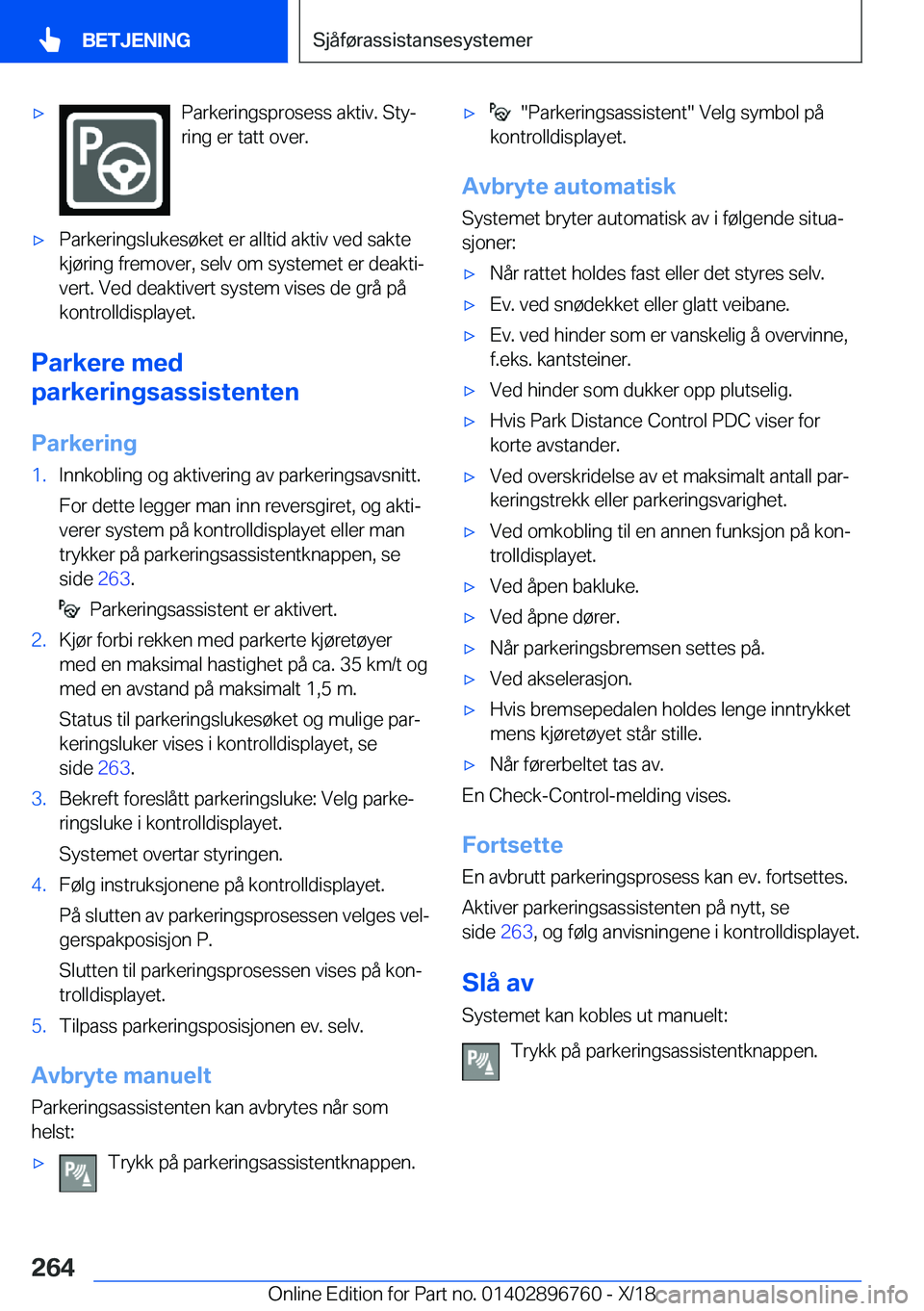 BMW X5 2019  InstruksjonsbØker (in Norwegian) x�P�a�r�k�e�r�i�n�g�s�p�r�o�s�e�s�s��a�k�t�i�v�.��S�t�yj�r�i�n�g��e�r��t�a�t�t��o�v�e�r�.x�P�a�r�k�e�r�i�n�g�s�l�u�k�e�s�