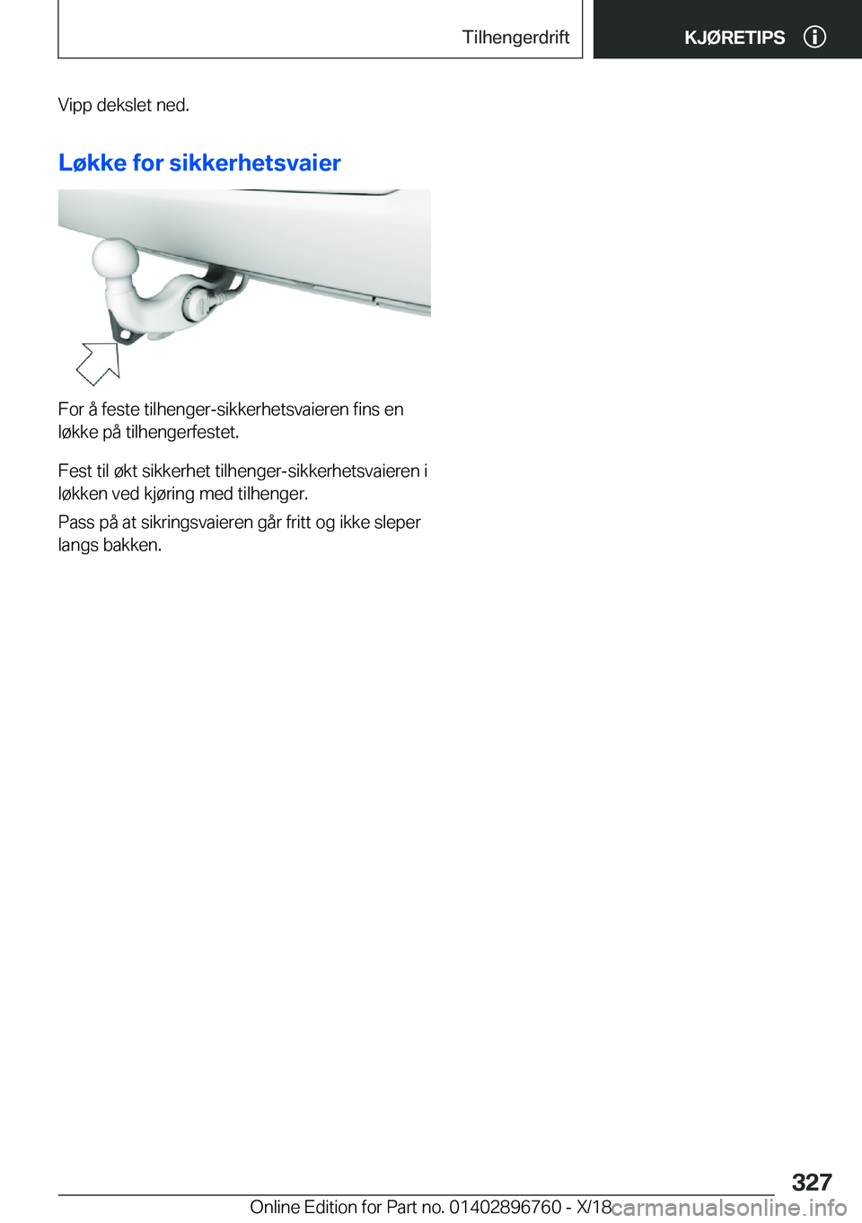 BMW X5 2019  InstruksjonsbØker (in Norwegian) �V�i�p�p��d�e�k�s�l�e�t��n�e�d�.
�L�