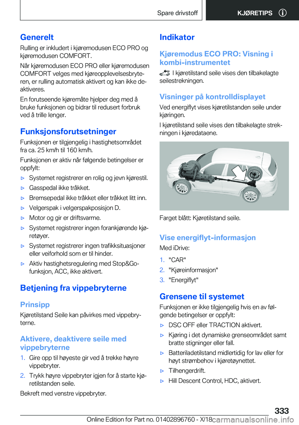 BMW X5 2019  InstruksjonsbØker (in Norwegian) �G�e�n�e�r�e�l�t�R�u�l�l�i�n�g��e�r��i�n�k�l�u�d�e�r�t��i��k�j�