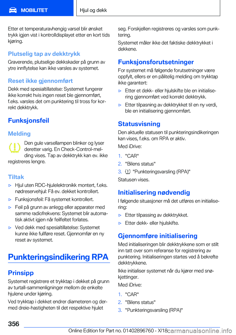 BMW X5 2019  InstruksjonsbØker (in Norwegian) �E�t�t�e�r��e�t��t�e�m�p�e�r�a�t�u�r�a�v�h�e�n�g�i�g��v�a�r�s�e�l��b�l�i�r��